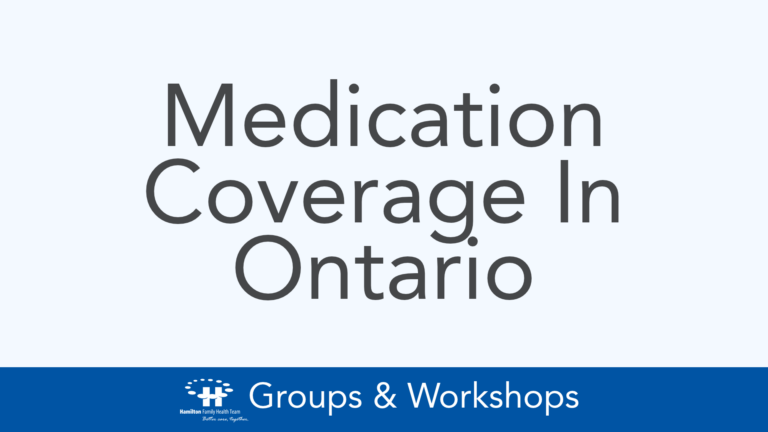 Medication Coverage in Ontario