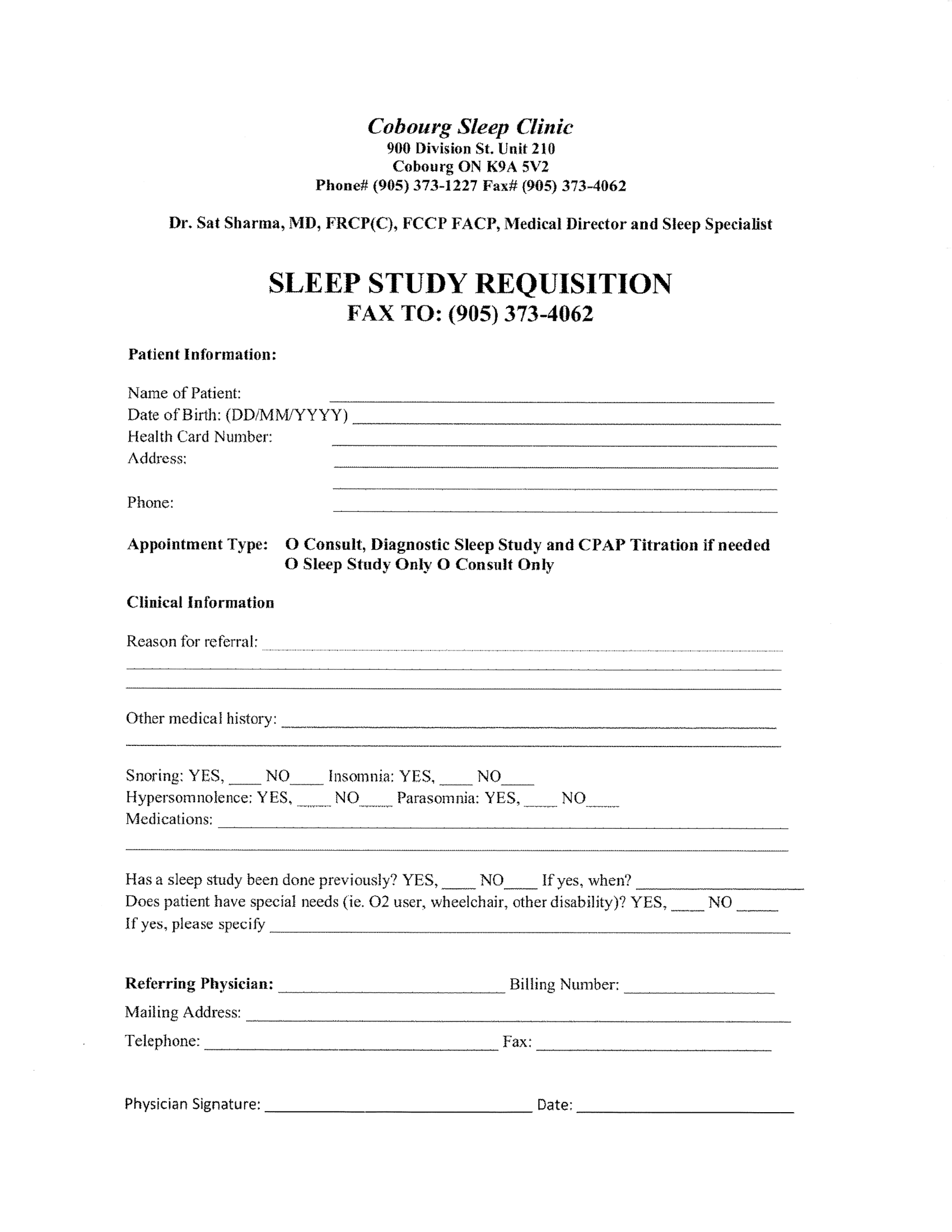Cobourg Sleep Clinic