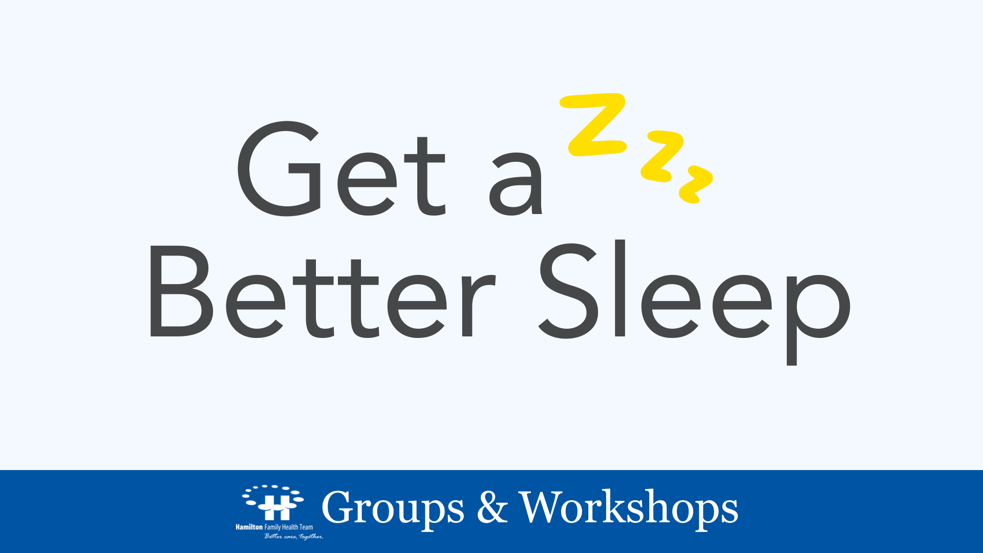 Get a Better Sleep