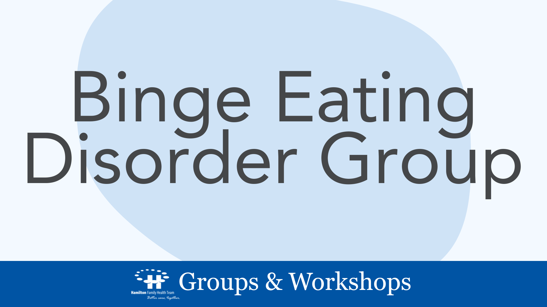 Binge Eating Disorder Group