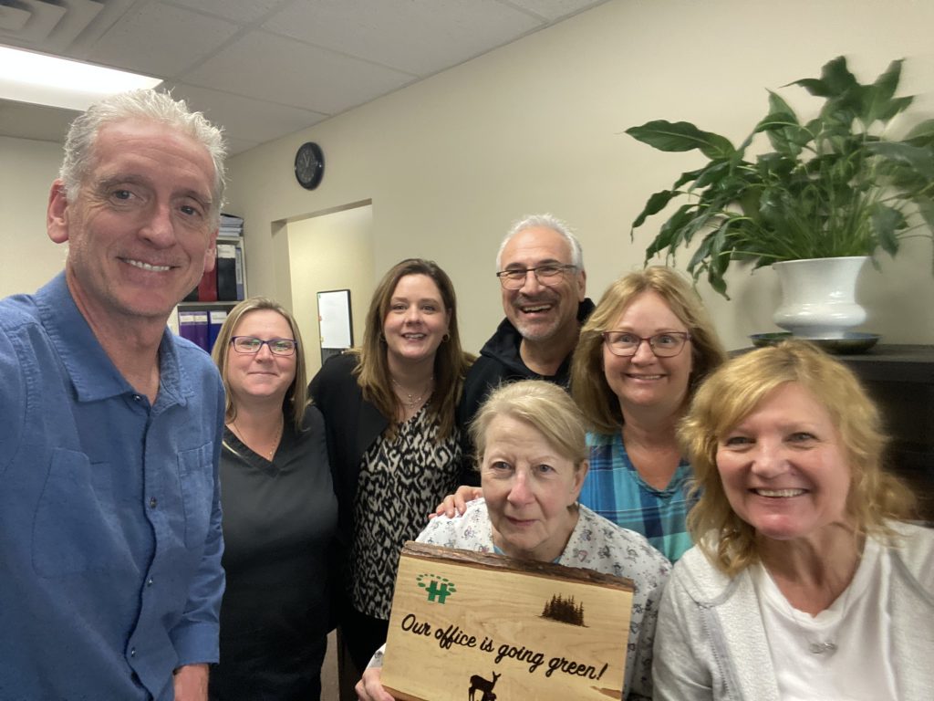 Dundas Family Health Team Drs. West, Johns and Prangley’s Practice Team smile at the camera.