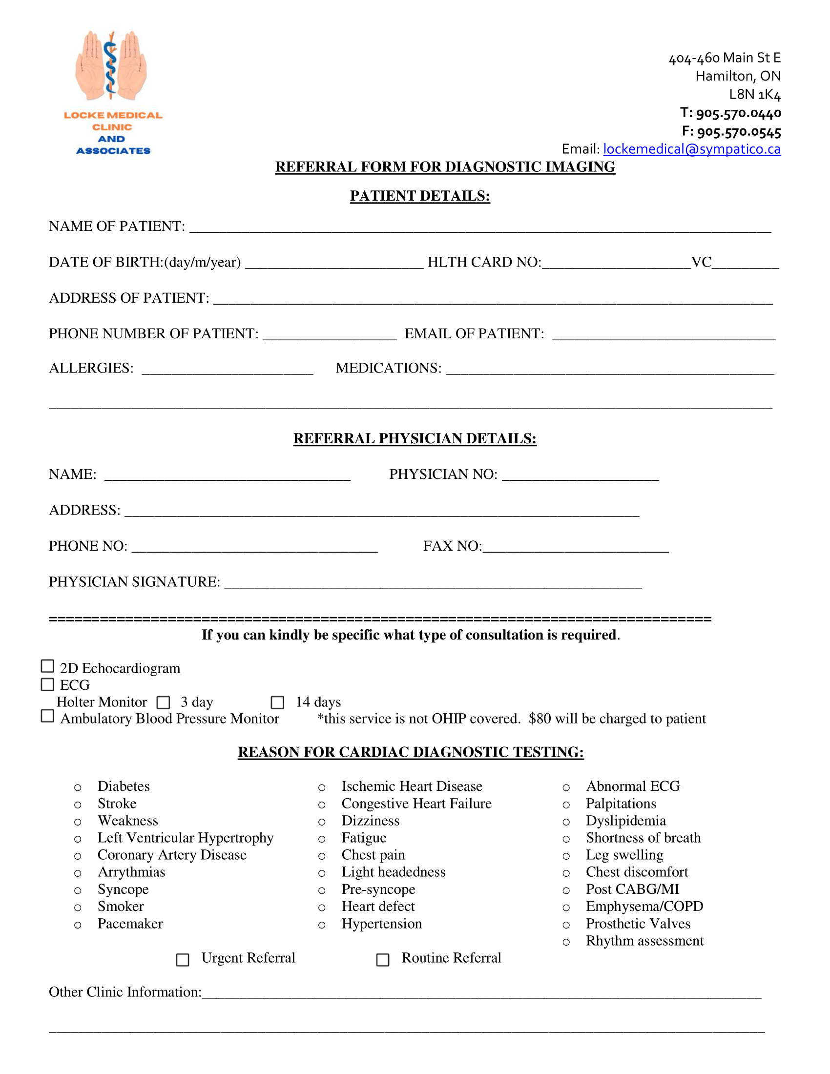 Locke Medical Clinic – Diagnostic Imaging