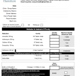 Public Health Services Hamilton - STI Medication Order Form
