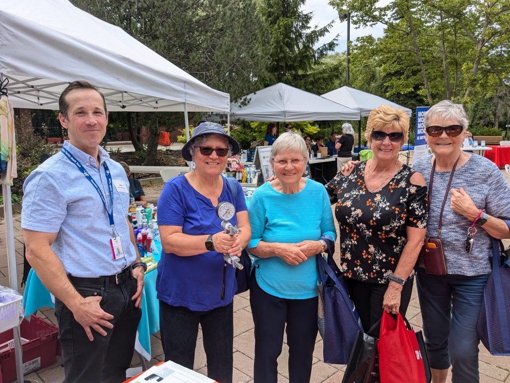 Jake Tumber, with a group at an event.