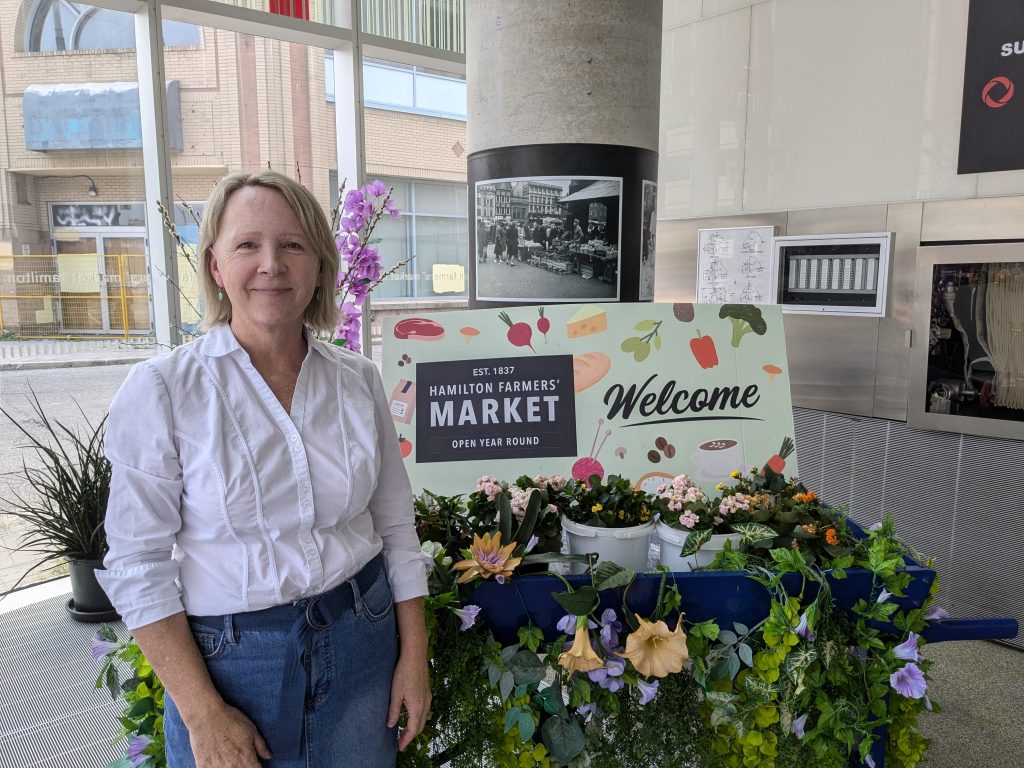 Michele MacDonald Werstuck at the Hamilton Farmers Market