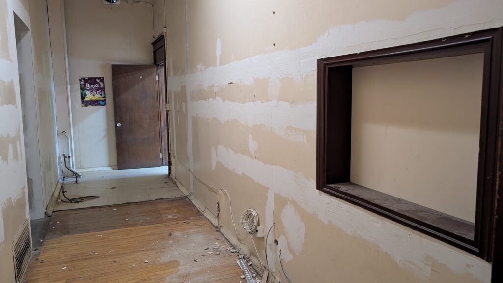 A room under construction.