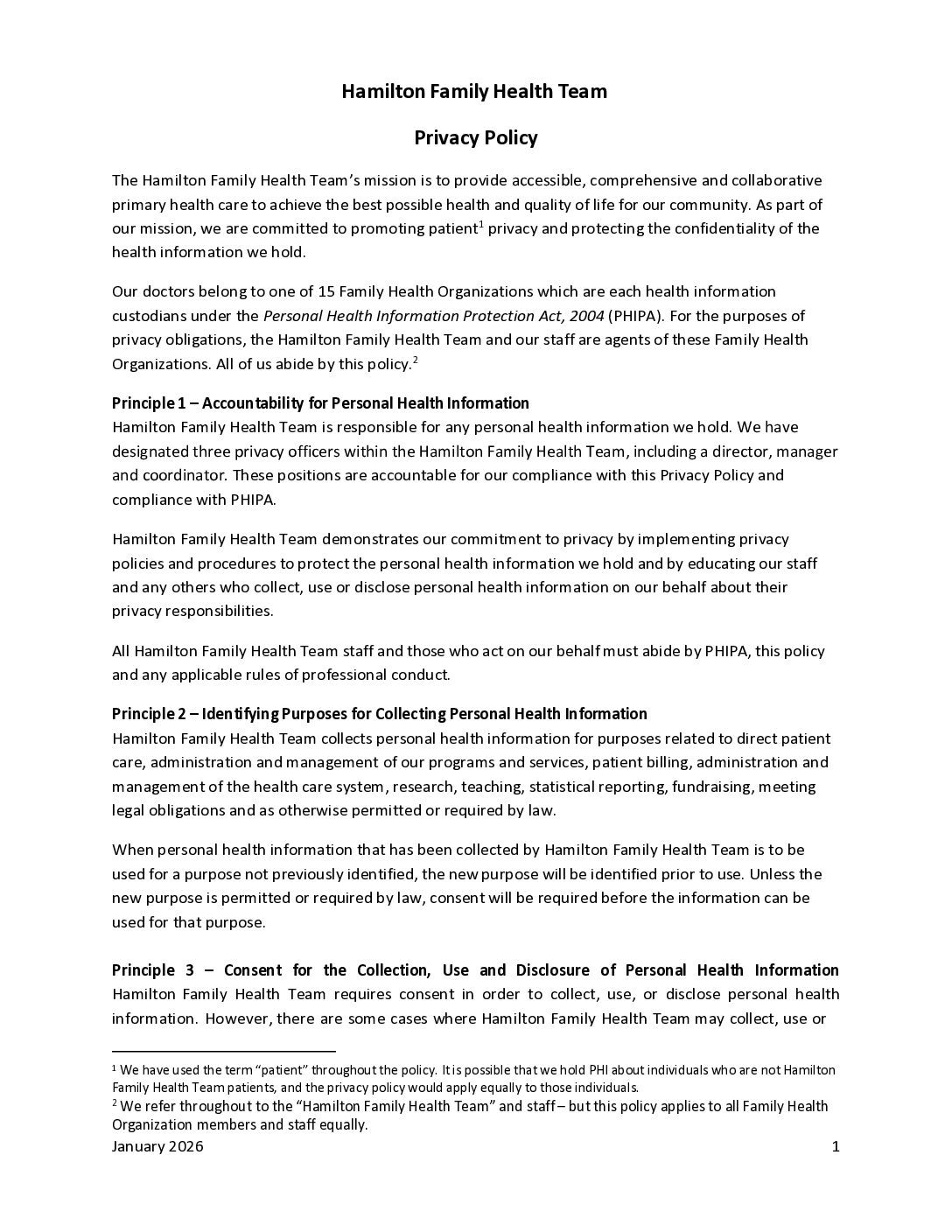 Privacy Policy 2026 Updated