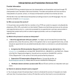 ITS Hamilton - Interpretation Request FAQs