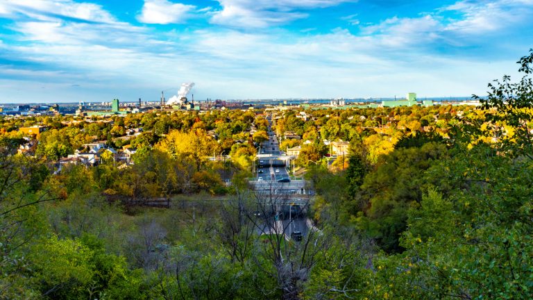 Aerial view of Hamilton, Ontario
